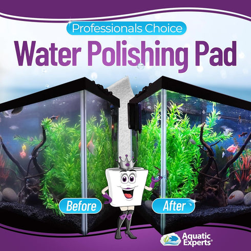 Aquatic Experts Aquarium Polishing Filter Pad, 50 Micron, 24" x 36" - 1 pack