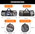 129L 35" Swimming, Fitdom Large Mesh Duffle Bag for Scuba Dive or Snorkel Equipment. Best for Water Sports & Beach