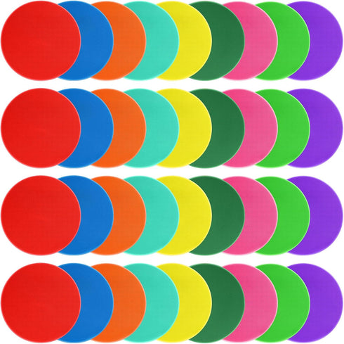 ZIECE Poly Spots Spot Markers for Gym Floor Non-Slip Rubber Floor Dots, 9