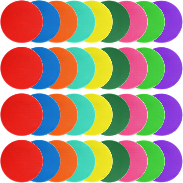 ZIECE Poly Spots Spot Markers for Gym Floor Non-Slip Rubber Floor Dots, 9