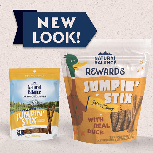 Natural Balance Limited Ingredient Rewards Jumpin' Stix, Grain-Free Duck Recipe, 4 Ounce (Pack of 1)