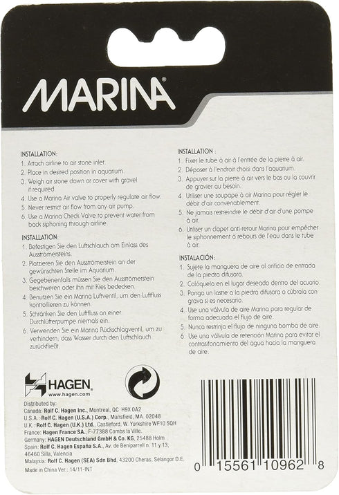 Marina Elite 1 Cylinder Air Stone (4 Pack)