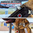 Tactical Dog Leash for Large Dogs, Heavy Duty Elastic Bungee with Car Seat Belt Clip, Brown