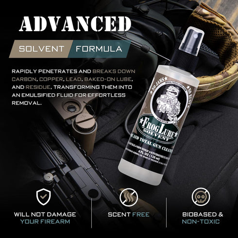 FrogLube C+LP Kit - Gun Oil and Cleaner - Gun Cleaner and Lubricant - Targets Carbon & Fouling - Metal Bonding