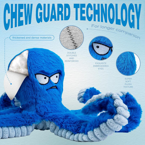 LEGEND SANDY Dog Toys for Aggressive Chewers - Large Interactive Squeaky Tug of War Dog Toy, Crinkle Dog Toy