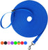 Hi Kiss Dog/Puppy Obedience Recall Agility Lead - 15ft, 20ft, 30ft, 50ft, 100ft Training Leash, Blue 20 Feet
