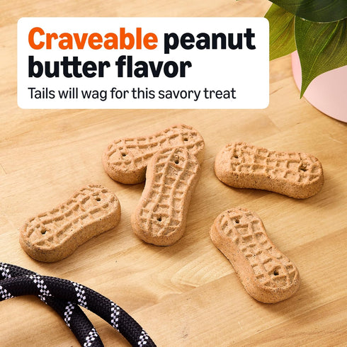 5 lb. Amazon Basics Crunchy Dog Biscuits Peanut Butter Flavor Dog Treats Box