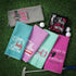 Hosuly 6 Pcs Embroidered Funny Golf Towel with Clip, Golf Gifts for Women, Mom, Wife, Girlfriend, 6 Colors