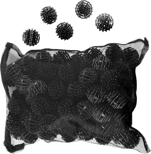 HQRP 100 pcs Bio Balls Filter Media 1.5 Inch, Large Bio Ball for Aquarium, Pond, Waterfall Filter Media in Mesh Bag