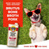 Brutus Bone Broth for Dogs, All Natural, Made in USA, Glucosamine & Chondroitin, Hydrating Dog Food Topper (Pork,