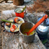 Tapirus Spork Tactical Orange - BPA Free Spoon Fork, Stainless Steel Knife and Fire Starter for Outdoors