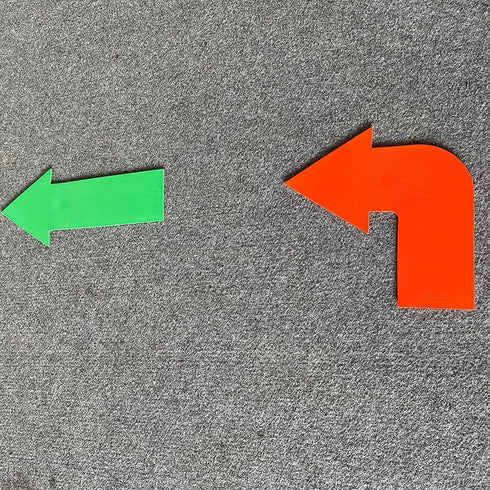 Eco Walker 12pcs Colorful Star Arrow Spot Marker Non-Slip Directional Carpet Marker for Training Agility, Kids