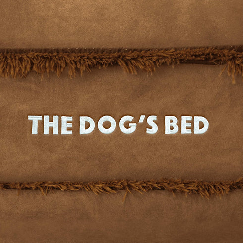 Replacement Outer Cover ONLY for The Dog's Bed, Washable Fur Fabric, Medium (Teddy Bear Brown Faux Fur)