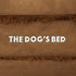 Replacement Outer Cover ONLY for The Dog's Bed, Washable Fur Fabric, Medium (Teddy Bear Brown Faux Fur)