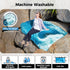 KingCamp Lightweight Camping Blanket, Down Alternative Puffy Printed Quilt, Portable for Travel, Picnic, Hiking, 79" x