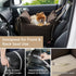 Lesure Small Dog Car Seat - Waterproof Booster Seat with Storage Pockets and Clip-On Safety Leash, Brown