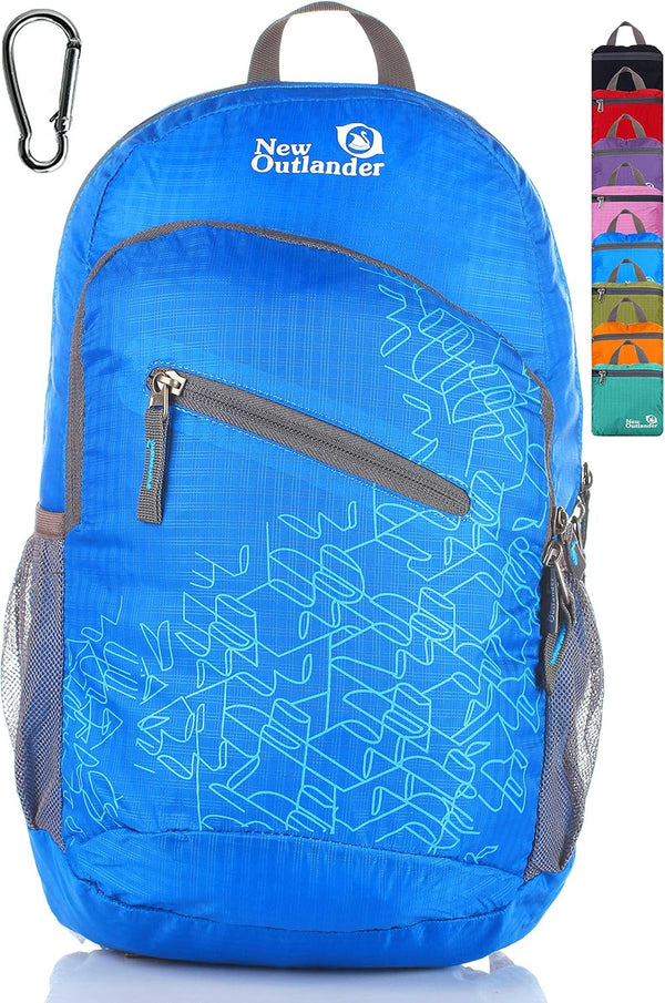 Outlander Packable Lightweight Travel Hiking Backpack - Daypack in Light Blue