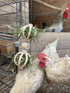 Spinning Feeder Ball Toy for Chickens, Food Holder for Backyard Coops, Enrichment Hay Ball, Gift for Chicken Keepers