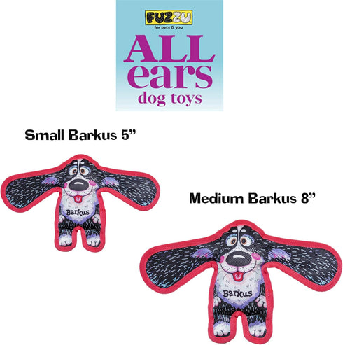 Durable Dog Toy with Squeaker - Floppy Tough Chew Toy - Barkus, Small 5 Inch