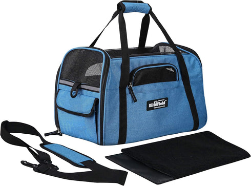 EliteField (3 21" 12" 13" Soft Pet Carrier Year Warranty, Airline Approved) Soft Sided Dog Puppy Cat Carrier Travel Bag