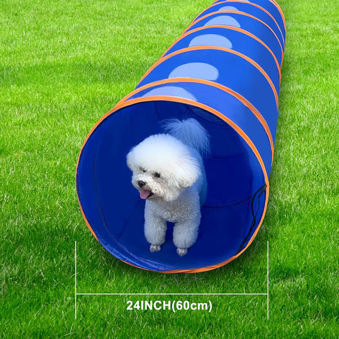 Dog Agility Tunnel with Breathable Mesh, Training Equipment with Carry Bag