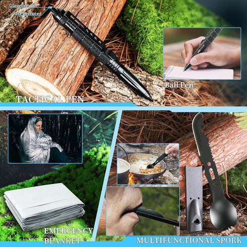 Survival Kits for Men, Emergency Gear and Equipment, Cool Gadgets for Camping and Hiking