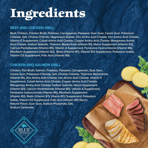 Blue Buffalo Wilderness High Protein Wet Dog Food Variety Pack for Adult Dogs, Grain-Free, 12.5 oz. Cans (6 Pack)