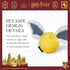 Harry Potter Snitch Pet Squeaker Toy, 10 Inch Quidditch Inspired Squeaky Ball for Dogs