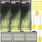 Fishing Carp Hair Boilie Rigs Kit, 45pcs with Curved Barbed Carp Hook, Braided Line, Bait Stopper Tool