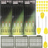 Fishing Carp Hair Boilie Rigs Kit, 45pcs with Curved Barbed Carp Hook, Braided Line, Bait Stopper Tool