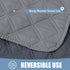 smiry Waterproof Dog Blanket - Reversible Bed Cover, Soft Washable Couch Protector for Dogs, 68"x82", Grey/Dark Grey