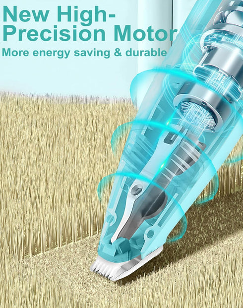 Dog Grooming Clippers, Paw Trimmer with Detachable Ceramic Blade for Small Areas, Low Noise Grooming Shaver for Cats