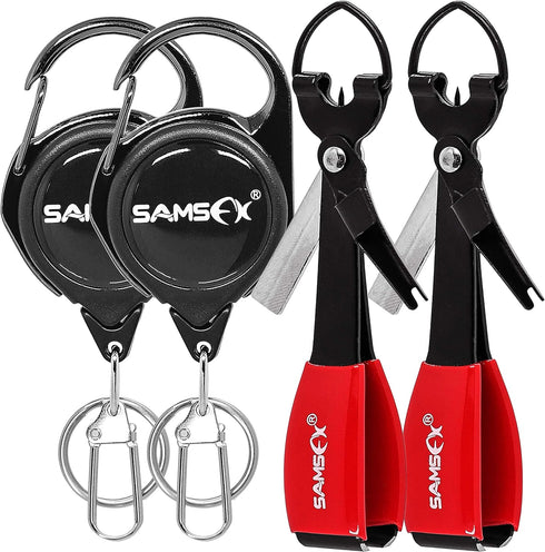 SAMSFX Fishing Knot Tying Tool, Multifunctional Fly Fishing Nippers, Quickly Tie Fishing Knots for Hooks, Lures and