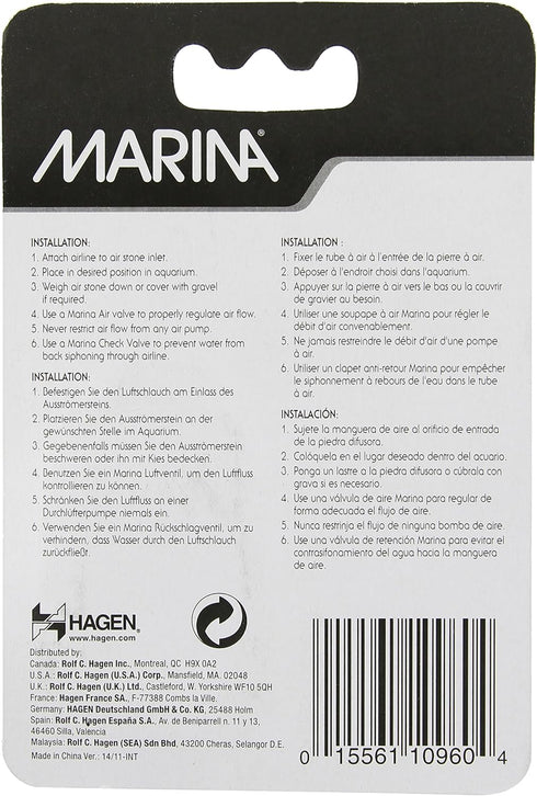 Marina Air Stone Aquarium Decor, Cylinder, 1-1/2-Inch