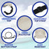 24x14 inches Portable Mesh Trash Bag for Boats, Kayaks, and Campers - (Beige)
