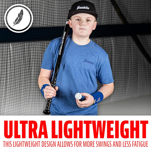 Franklin Sports MLB Baseball Training Bat + Balls, Thin Stick Training Bat for Hitting Practice, 30"