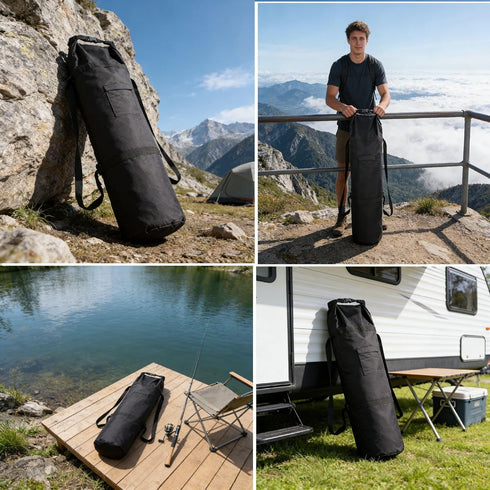 MtuxuYR (48" 10") Bag,600D 2 Travel(1 Pack) XL X Camping Storage Oxford Fabric Gear Bag with Adjustable Shoulder Straps