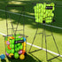 TurboStride Tennis Ball Hopper, Portable Pickleball Ball Basket for Pickup, Storage & Training