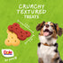 7 Oz Dole for Pets Dog Biscuits Assorted Apple + Carrot Mix, Real Fruit and Vegetable Flavor Vegan Crunchy Treats, No