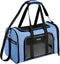 Soundy Large Pet Carrier for Dogs and Cats Under 25 Lbs, Portable Soft Sided Folding Travel Carrier, Blue