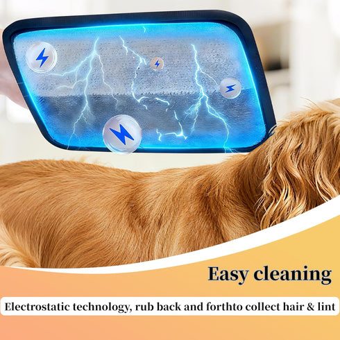 Tikaiui Seat1PCS Pet Hair Remover,Static Electricity Grooming Mitt Tool,Machine-Washable for Dog Cat Hair Effortless
