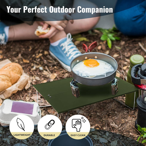 Backpacking, TREKOLOGY Compact Mini Camping Table Portable, Ultralight, Folding Design Small, Lightweight Surface
