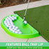 GoSports All-Weather Golf Ball Tray - 70 Ball Capacity, Compatible with All Hitting Mats in Black or Green