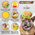 Pet Craft Supply Puppy Teething Dental Chew Teeth Cleaning Nylon Bone Squeaky Plush Dog Toys with Super Squeaker Ball 2 Pack Cute Tough Durable for Puppies Small Medium Dogs Aggressive Chewers