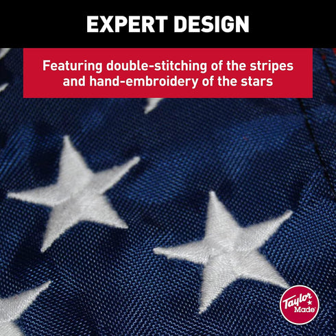Taylor Made Sewn American Flag for Boats, 24" x 36", Marine-Grade Nylon, Fade Resistant