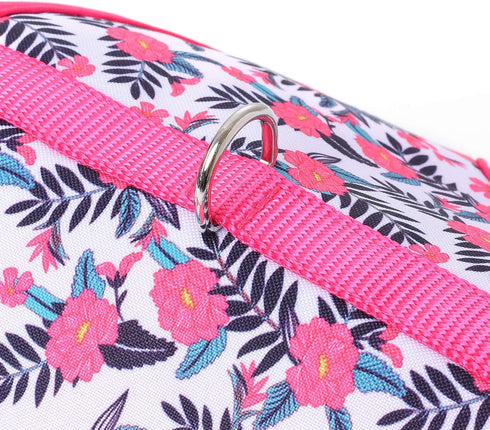 Mile High Life Dog Harness, Air Mesh Floral Vest for 20 lbs Small Dogs & Cats, Adjustable Easy Closures (Peony, XS)