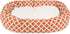 24 Inch Burnt Orange Bamboo Sherpa Bagel Dog Bed