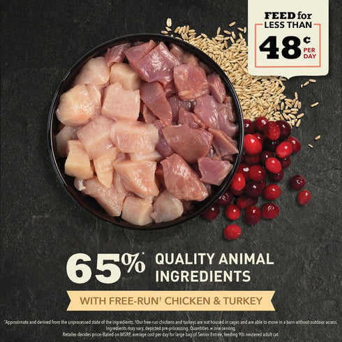ACANA Senior Entree Dry Cat Food for Senior Cats (7+ Years), Free Run Chicken and Turkey Recipe, 4lb