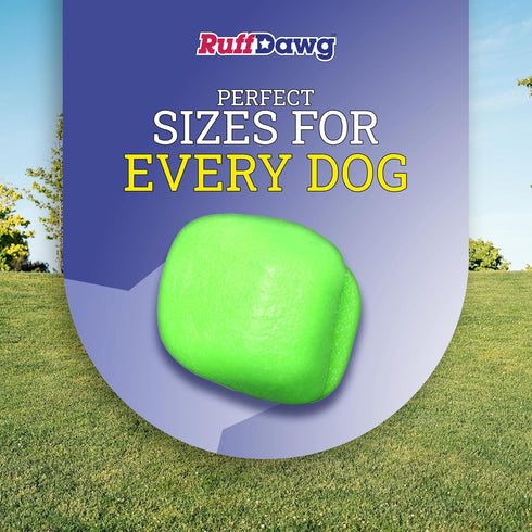 Ruff Dawg Rock Toy – 3.5” Durable, Floating, Bouncy Fetch Toy for Dogs – High-Visibility Colors