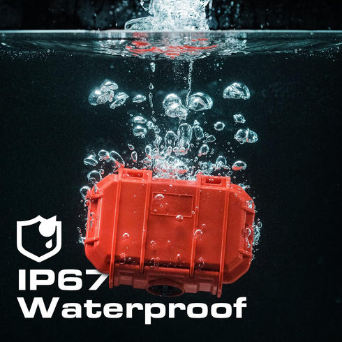 Seahorse 52 Waterproof Dry Box - Hard Protective Micro Case, IP67 Waterproof/Lockable/Airtight for Earbuds and Small